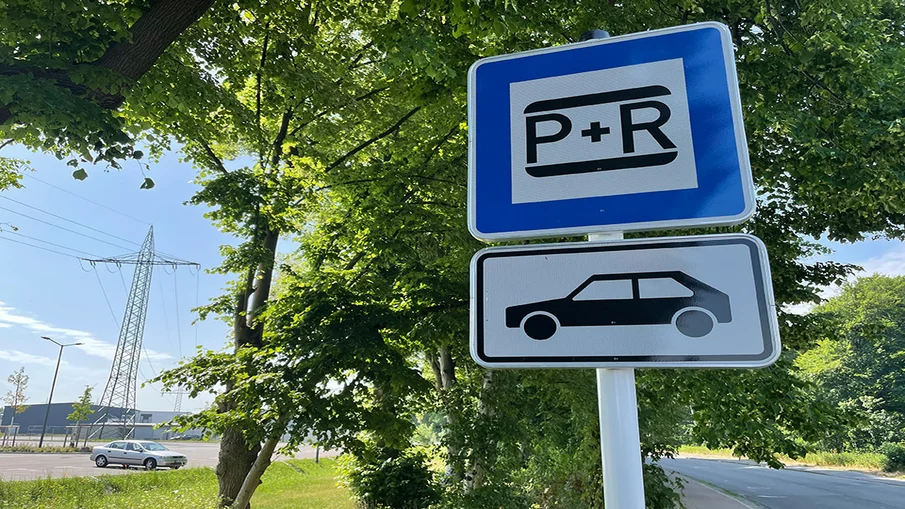 Ein Park und Ride Schild