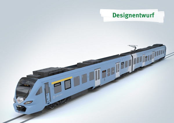 Designentwurf eines Batterietriebzugs