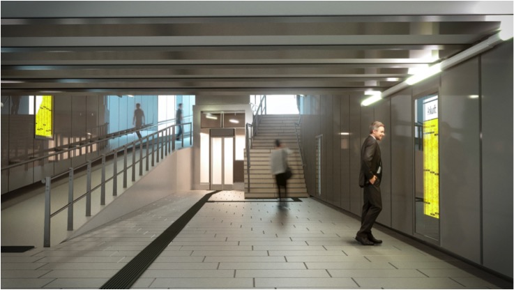 Design der neuen Bahnhofsanlage in Hagen