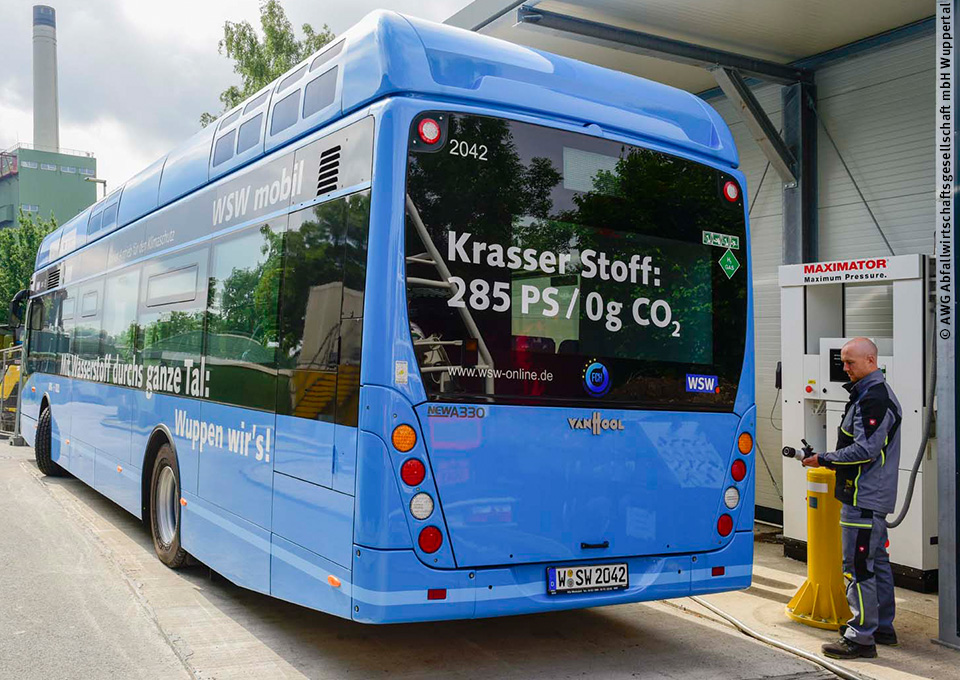 Wasserstoffbus der WSW